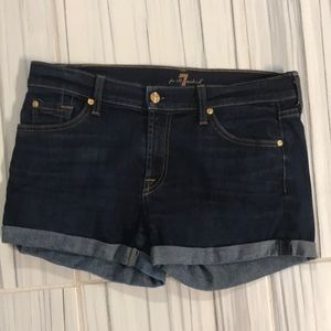 7 for all mankind denim shorts